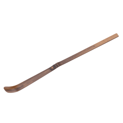 Patina stained bamboo tea ladle by Ippodo Tea