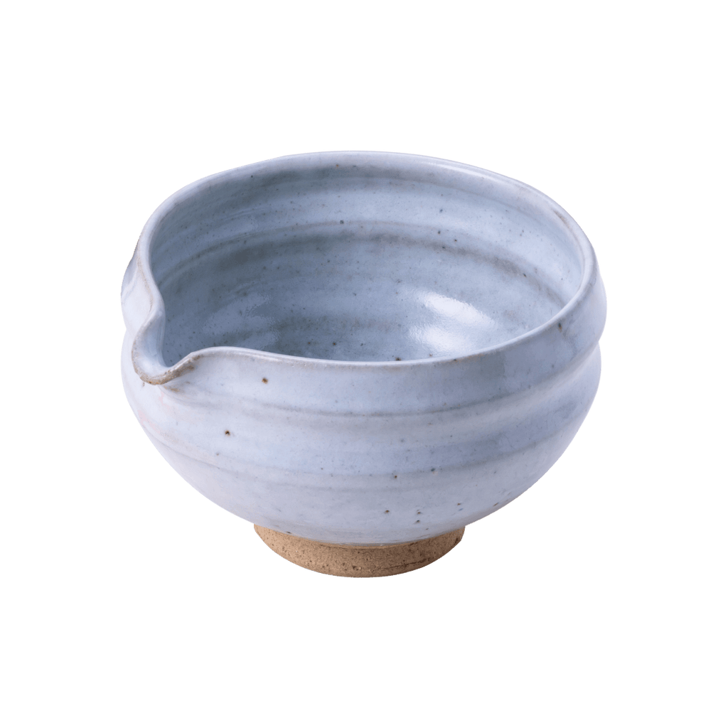 Ippodo Tea - Tea Bowl with Spout – White (Mino-yaki) - Matcha
