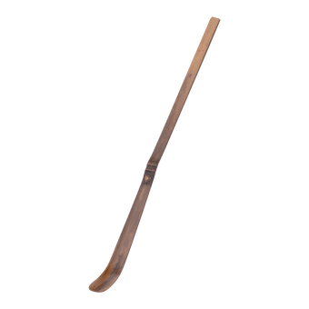 Patina stained bamboo tea ladle by Ippodo Tea