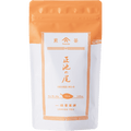 White packaging with orange faux-painted details for Shoike classic Japanese Sencha green tea 80g bag by Ippodo Tea Co.