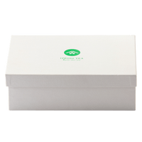 White closed Ippodo Gift Set Box for Deluxe Matcha Kit with green Ippodo Tea logo circle on top
