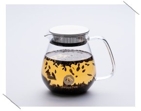 Glass teapot with Barley Tea