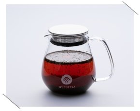 Glass teapot with Black Tea