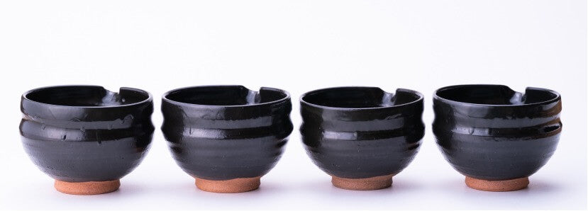 Ippodo Tea - Black Tea Bowl with Spout - Each handmade bowl is unique.